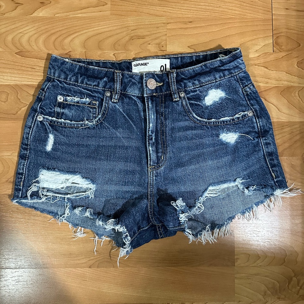 Garage jean shorts